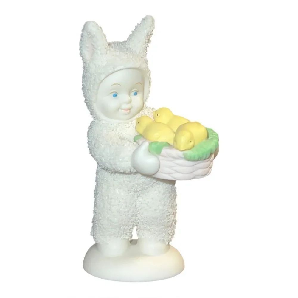 Department 56 Snowbunny "A Basket of Joy" Easter Figurine Chicks 05824
